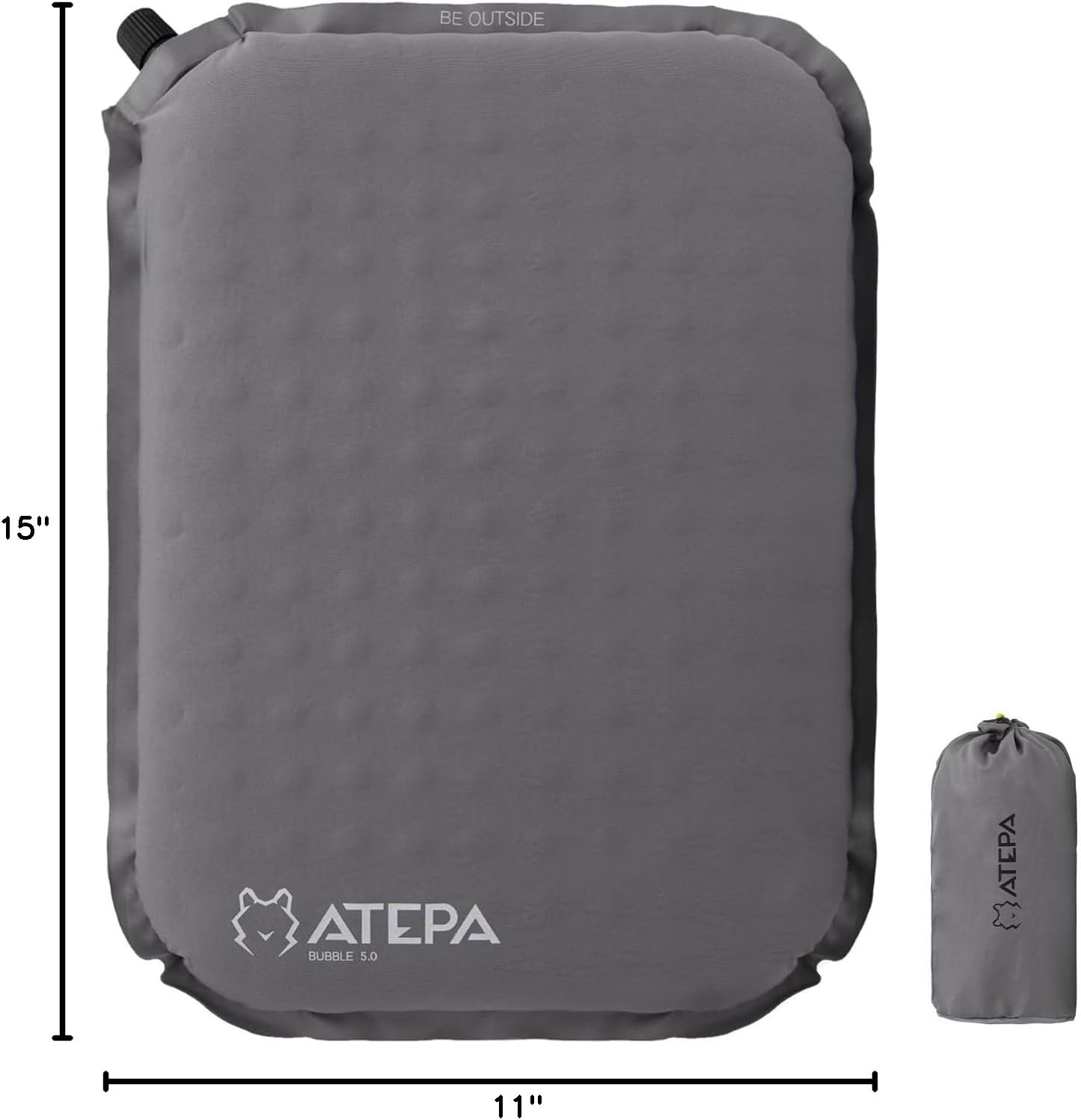 ATEPA Inflatable Seat Cushion | 2" & 2.5" Foam Core Seat Pad, Compact, Stadium, Airplane, Travel, Camping, Hiking, Sports Events - Image 9